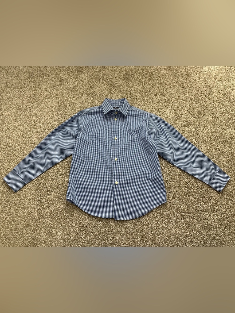 Chaps Boys Tailored Gingham Button-Front Shirt Size 6/7 – Worn Once